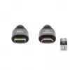 HDMI kábel Manhattan 8K@60Hz 1m pletený samec na samca čierny