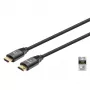 HDMI kábel s Ethernetom Manhattan 8K@60Hz 2m pletený samec na samca čierny