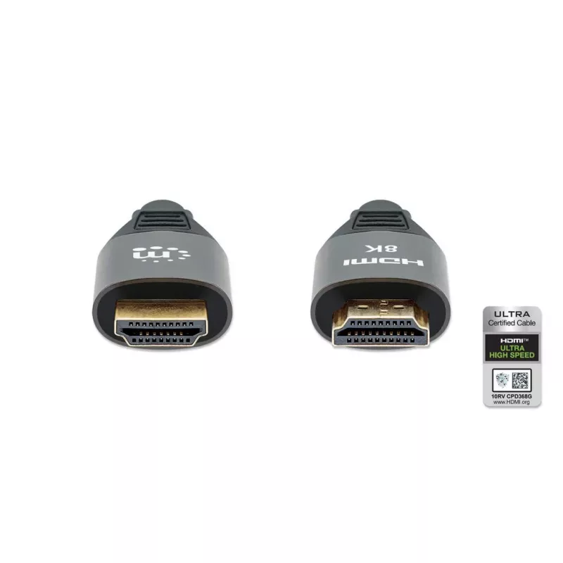 HDMI kábel Manhattan 8K 60Hz 3m samec na samca čierny
