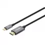 Manhattan USB-C na HDMI kábel, 4K@60Hz, 1m, čierny, samec na samca, trojročná záruka, zodpovedá CDP2HD2MBNL