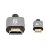 Manhattan USB-C na HDMI kábel, 4K@60Hz, 1m, čierny, samec na samca, trojročná záruka, zodpovedá CDP2HD2MBNL