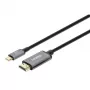 Manhattan USB-C na HDMI kábel, 4K@60Hz, 2m, čierny, samec na samca, trojročná záruka, zodpovedá CDP2HD2MBNL