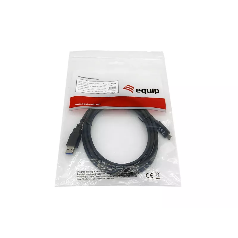 Equip USB 3.2 Gen 1 Type-A na C kábel, M/M, 2,0 m