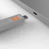 USB-C blokátor portov Lindy, 4 ks, oranžová