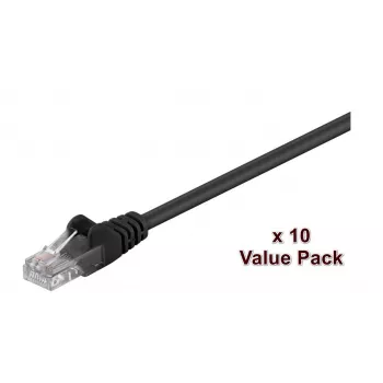 Microconnect V-UTP507SVP sieťový kábel čierny 7 m Cat5e U/UTP (UTP)
