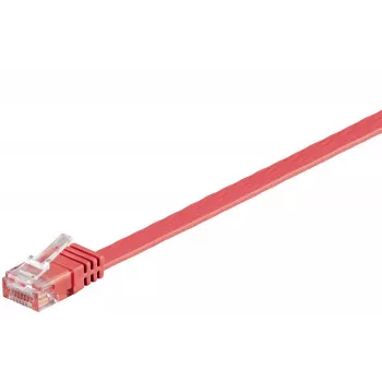 Microconnect V-UTP601R-FLAT sieťový kábel červený 1 m Cat6 U/UTP (UTP)