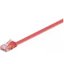 Microconnect V-UTP601R-FLAT sieťový kábel červený 1 m Cat6 U/UTP (UTP)