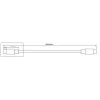 Microconnect DOCKUSB3.2CC1 USB kábel USB 3.2 Gen 2 (3.1 Gen 2) 1 m USB C čierny