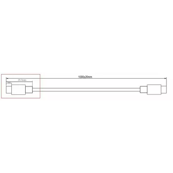 Microconnect DOCKUSB3.2CC1 USB kábel USB 3.2 Gen 2 (3.1 Gen 2) 1 m USB C čierny
