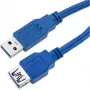 Techly USB 3.0 predlžovací kábel A konektor samec / A konektor samica 3 m modrý ICOC U3-AA-30-EX