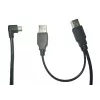 MicroConnect MC-WA1945B rozdvojovací kábel, USB 2.0 A samec na USB 2.0 A samec + Mini USB samec