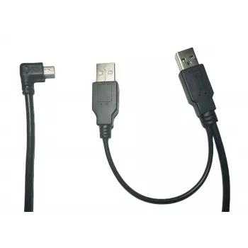 MicroConnect MC-WA1945B rozdvojovací kábel, USB 2.0 A samec na USB 2.0 A samec + Mini USB samec
