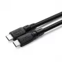 USB-C kábel MicroConnect USB3.2CC01-LSZH, USB-C na USB-C, 100W, USB 3.2, plášť LSZH