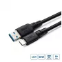 USB-C na USB-A adaptérový kábel MicroConnect USB3.2AC1-LSZH, 1 m, USB 3.2
