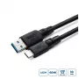 MicroConnect USB3.2AC3-LSZH ColorFlex kábel USB-C – USB-A, USB 3.2, 60 W, 10 Gbps, LSZH