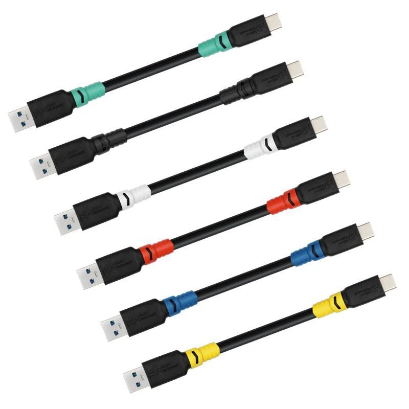 MicroConnect USB3.2AC3-LSZH ColorFlex kábel USB-C – USB-A, USB 3.2, 60 W, 10 Gbps, LSZH