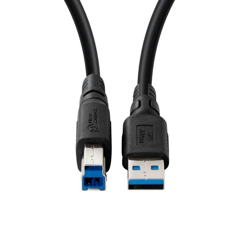 MicroConnect USB3.0AB3B-LSZH kábel USB 3.2 A-B Gen 1, 3 m, LSZH, ColorFlex