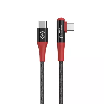 MicroConnect MC-ANGCUSBC-SC-240W Safe Charge uhlový kábel USB-C – USB-C s blokátorom dát, 240 W