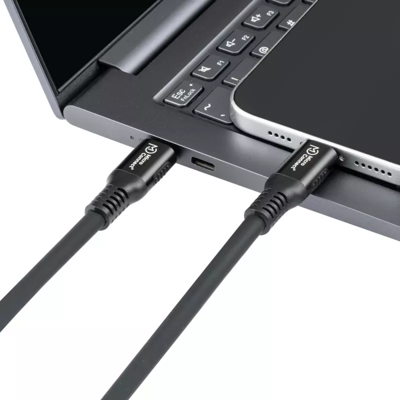 Microconnect MC-LS-USB4CC2.0 USB kábel 2 m USB C čierny