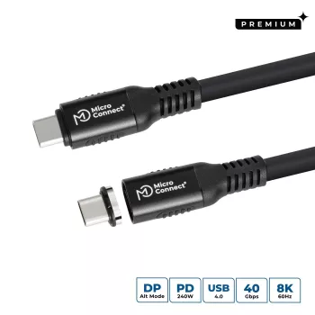 Microconnect MC-LS-USB4CC1.0 USB kábel 1 m USB C čierny