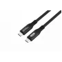 MicroConnect USB4CC05-240W-80GBPS Premium kábel USB4 Gen 4 USB-C, 0,5 m, 80 Gbps, 240 W