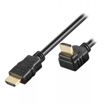 Techly 5m High Speed HDMI kábel s Ethernetom A/A M/M zahnutý čierna ICOC HDMI-LE-050