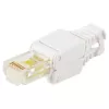 Spojka káblov LOGON TWP8P8TP RJ-45 Cat5e, transparentná/biela/žltá, balenie 10 ks