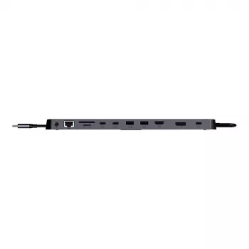 Lindy DST-Mini XT 810, USB-C Mini dokovacia stanica pre notebook s jedným displejom (8K) alebo duálnym displejom (4K60) a 100W priechodným nabíjaním
