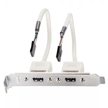 USB zadný panel Lindy 2-port USB 2.0 PC zadný panel