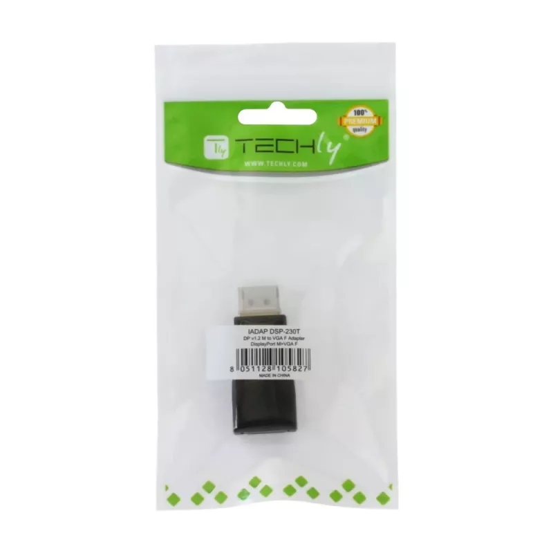 Káblový adaptér DisplayPort VGA Techly IADAP-DSP-230T