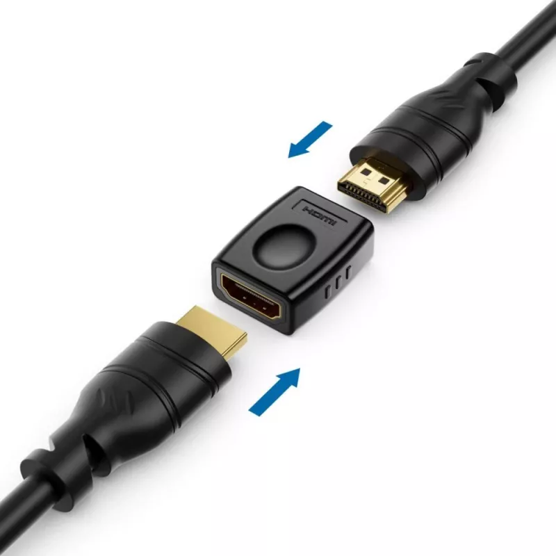 Káblový adaptér Techly IADAP-HDMI-F/F čierny