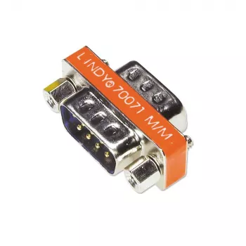 Mini adaptér 9-pól D konektor samec/samec Lindy 70071