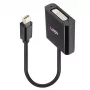 Lindy Mini DisplayPort na DVI aktívny konvertor 0,16 m čierny
