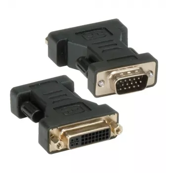 Techly DVI na analógový VGA F/M adaptér IADAP DVI-9100, VGA, DVI-I, čierny