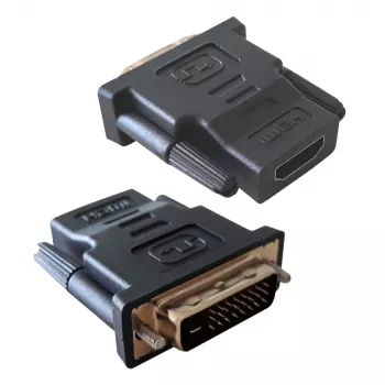 Káblový adaptér DVI-D čierny Techly IADAP-DVI-HDMI-F