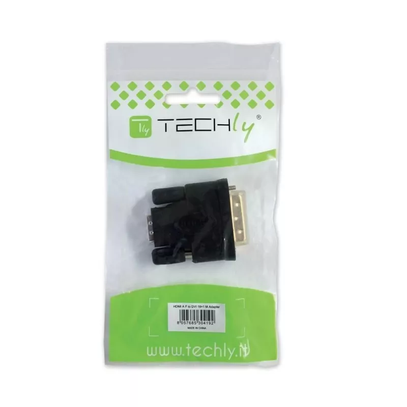 Káblový adaptér DVI-D čierny Techly IADAP-DVI-HDMI-F
