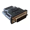 Káblový adaptér DVI-D čierny Techly IADAP-DVI-HDMI-F