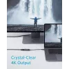 USB grafický adaptér Anker A83120A1 — USB 3.2 Gen 1, čierny/sivý, kábel 0,15 m