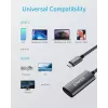 USB grafický adaptér Anker A83120A1 — USB 3.2 Gen 1, čierny/sivý, kábel 0,15 m