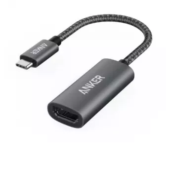 USB grafický adaptér Anker A83120A1 — USB 3.2 Gen 1, čierna/sivá, kábel 0,15 m