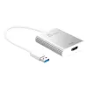 j5create JUA354 USB 3.0 na 4K HDMI display adaptér strieborná