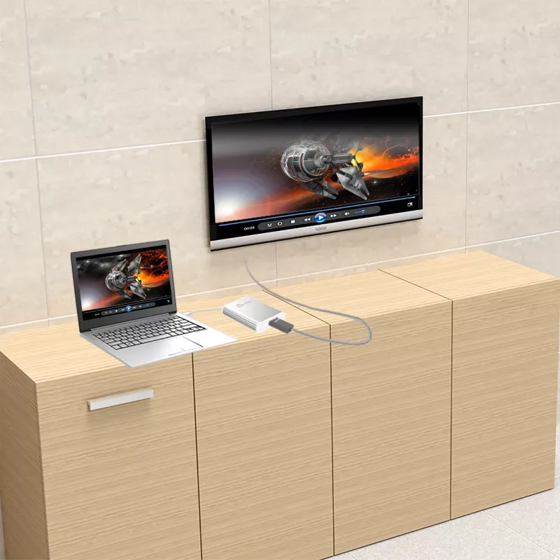 j5create JUA354 USB 3.0 na 4K HDMI display adaptér strieborná