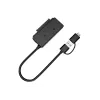 Conceptronic ABBY21B USB 3.0 SATA adaptér s napájacím zdrojom, 2,5 palca/3,5 palca SATA HDD/SSD, 2-in-1 USB-C/A kábel