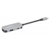 Manhattan USB-C dok/hub HDMI USB-A USB-C 100W Power Delivery 4K 60Hz