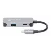 Manhattan USB-C dok/hub HDMI USB-A USB-C 100W Power Delivery 4K 60Hz