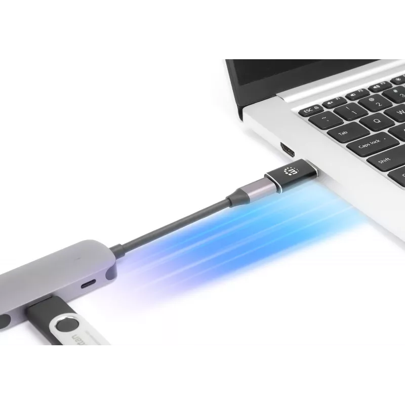 Manhattan 153980 adaptér USB-C (zásuvka) na USB-A (zástrčka), USB 3.2 Gen 2, 10 Gbps