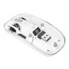 Manhattan Transparent nabíjateľná bezdrôtová USB myš