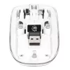 Manhattan Transparent nabíjateľná bezdrôtová USB myš
