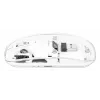 Manhattan Transparent nabíjateľná bezdrôtová USB myš