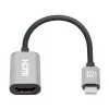 Manhattan 153973 adaptér USB-C na HDMI, 4K 60 Hz, hliník, Space Grey